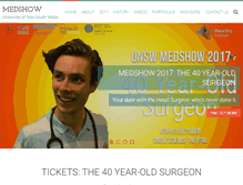Tablet Screenshot of medshow.org.au